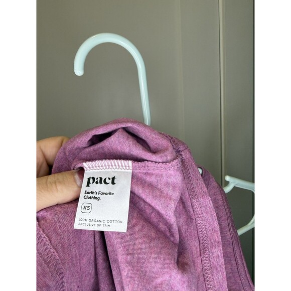 Women’s Pact Organic Cotton Athleisure Lightweight Crewneck Tank Top Purple XS - Picture 5 of 7